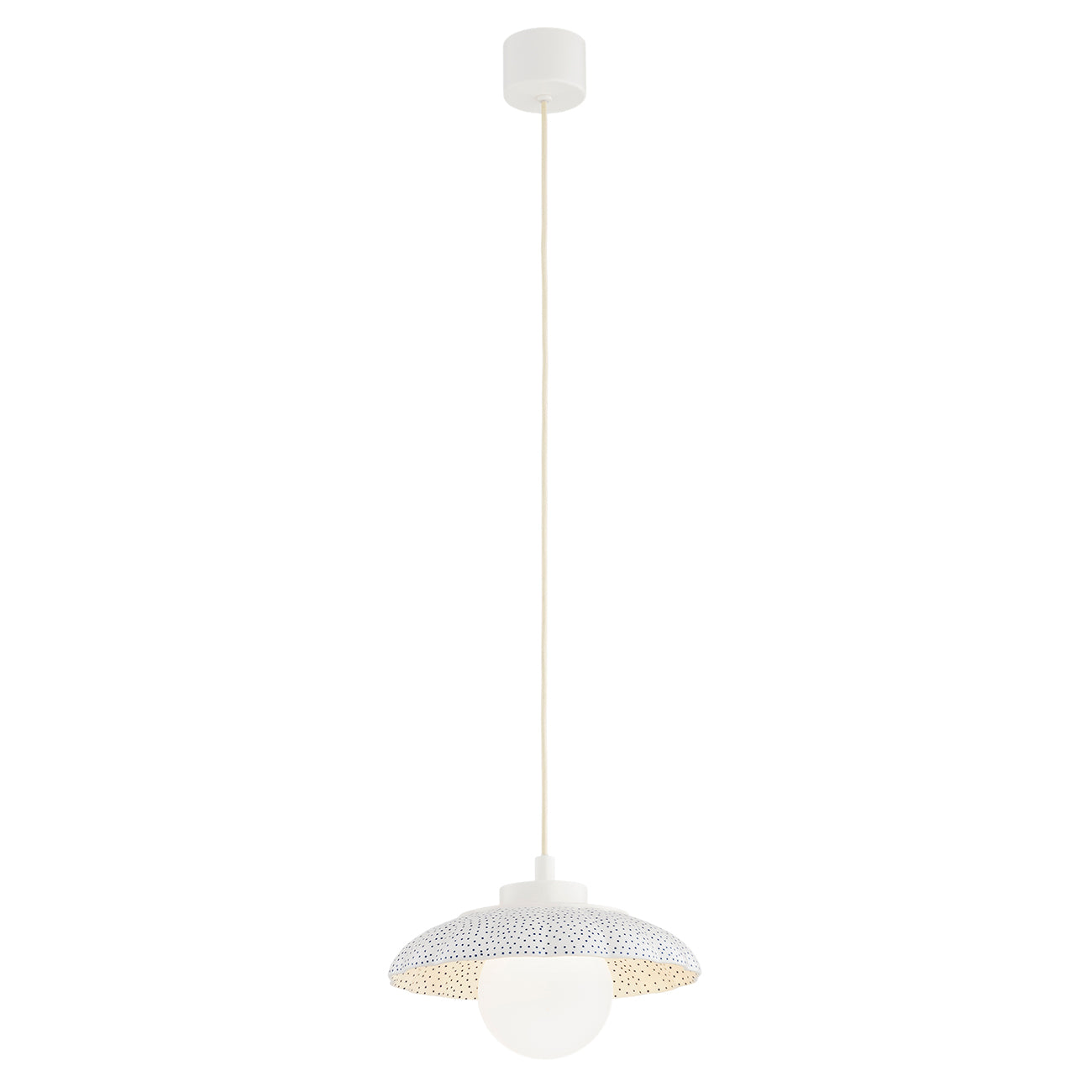 BOLL 8947 1-light pendant lamp made of Bolesławiec ceramics