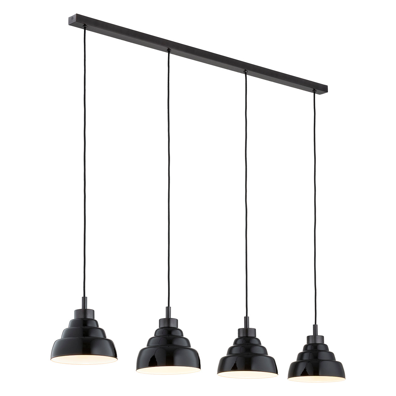 VENTURA 1858 4-light pendant lamp, strip