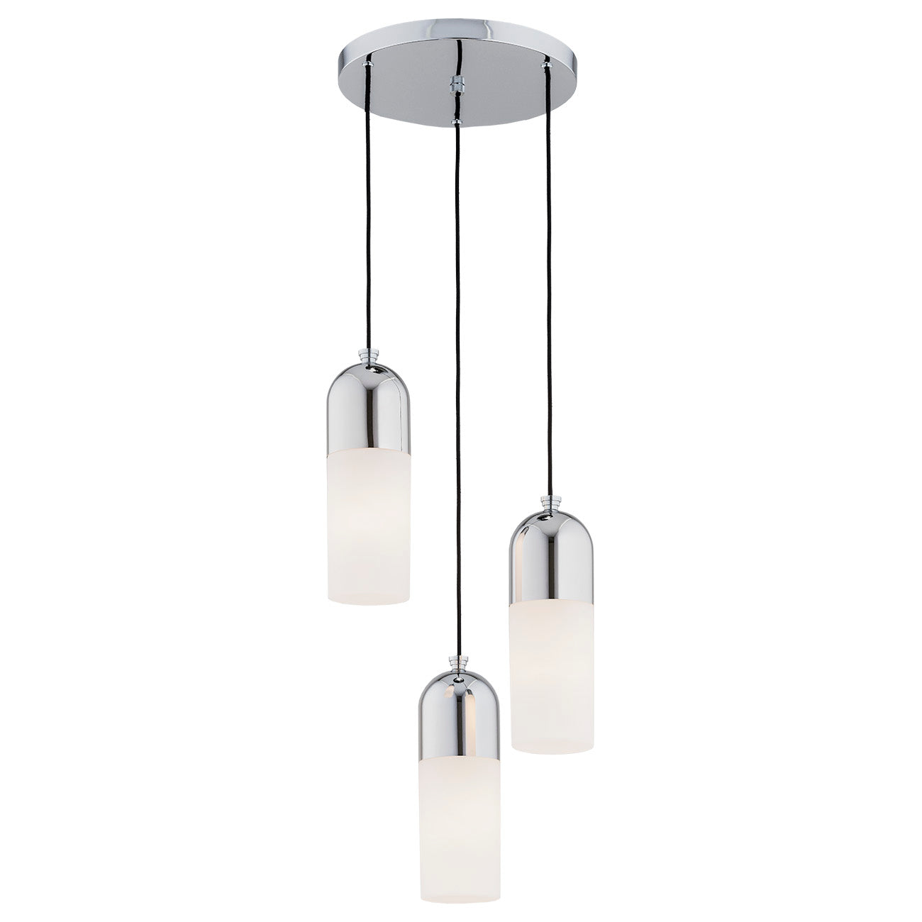 BURGOS 1465 3-light pendant lamp, round ceiling rose