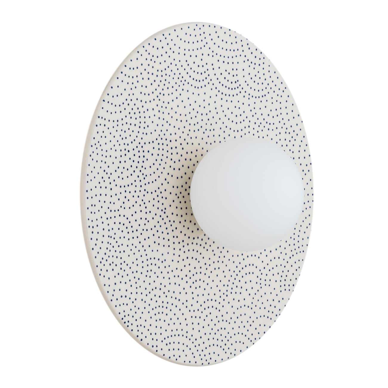 BOLL 8936 1-light wall lamp made of Bolesławiec ceramics in the shape of a board