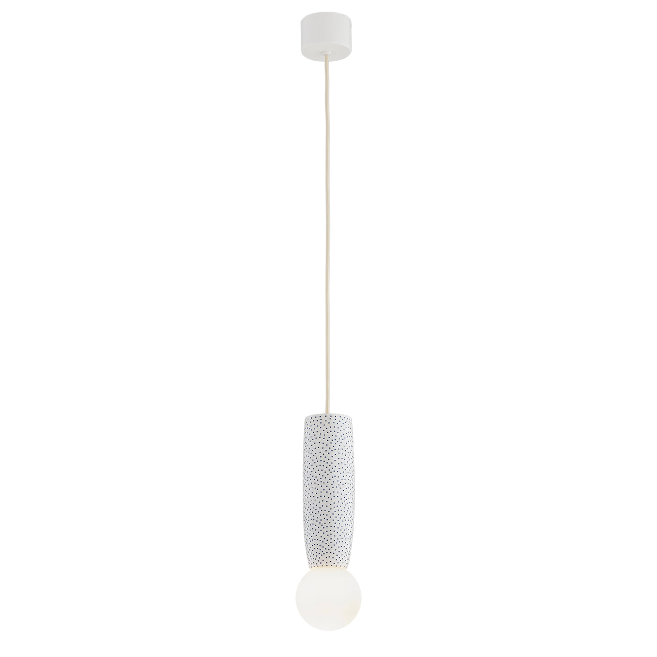 BOLL 8938 1-light pendant lamp made of Bolesławiec ceramics