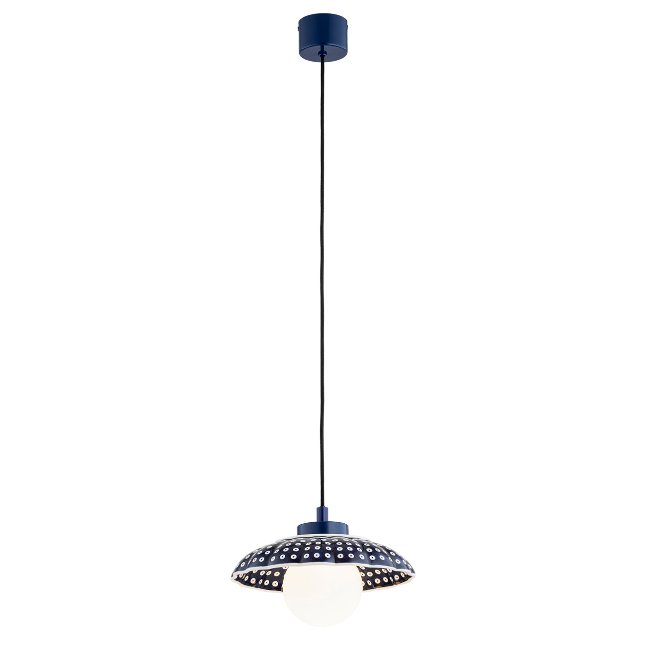 BOLL 8948 1-light pendant lamp made of Bolesławiec ceramics